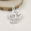 Hollow Design Treble Clef Brooch Stainless Steel Music Badge Music Lover Gift Lapel Pin  Daily Wear