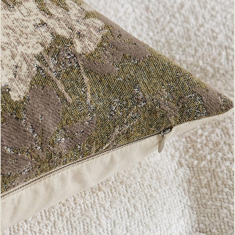 Decorative Throw Pillow Cases Vintage Leaves Cushion Case Retro Farmhouse Pillowcase for Sofa Couch Porch Home Living Room Decor