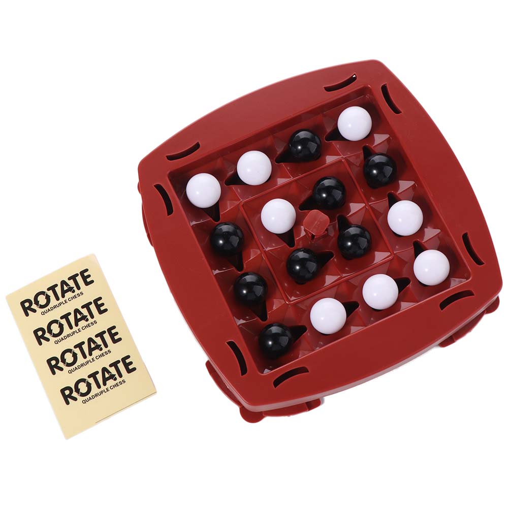 Black and White Four in A Row Game Fast Strategy Educational Orbit Logic Board Game Cartoon Interactive Track Logic Chess коричневый