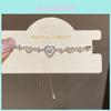 Minimalist Heartshaped Zircon Pendant Bracelet For Women With Cubic Zirconia Jewelry Gift For Ladies