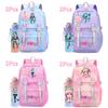 2Pcs/set Cute Hatsune Miku Printed Backpack with 750Ml Water Bottler for Teenager Girl Boy Bookbag Large Capacity Waterproof Travel Bag Gift