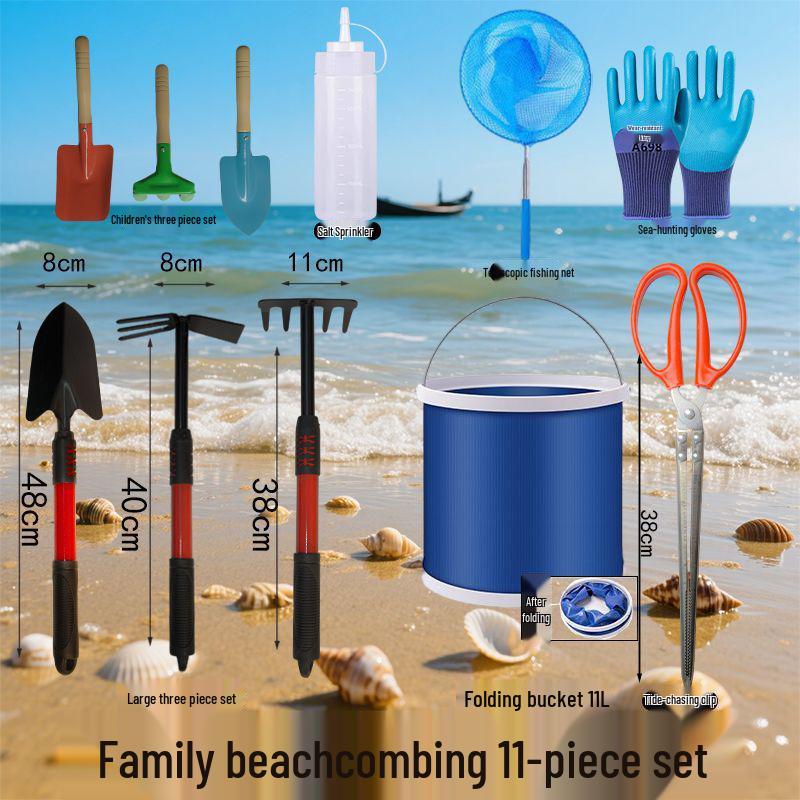 Tide-Chasing Clam & Crab Digging Rake Set: Dual-Use Beach & Garden Tool