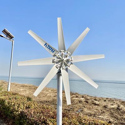 Hot Sale 1kw 1000w Solar and Wind Turbine Hybrid System Solar  Vertical Axis Wind Power Generator for Home Use Windkraftanlage