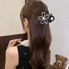 Hair Clamps Diamond Hollow Flower Hair Clip Exquisite Women's Hair Accessory
