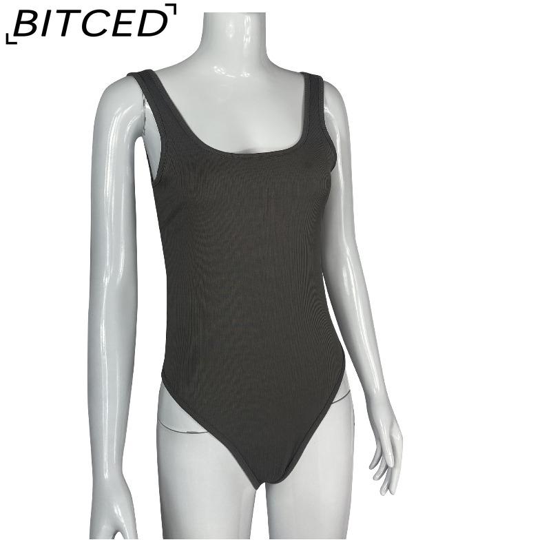 BITCED Summer Women's U-Neck Sleeveless Tank Top Bodysuit