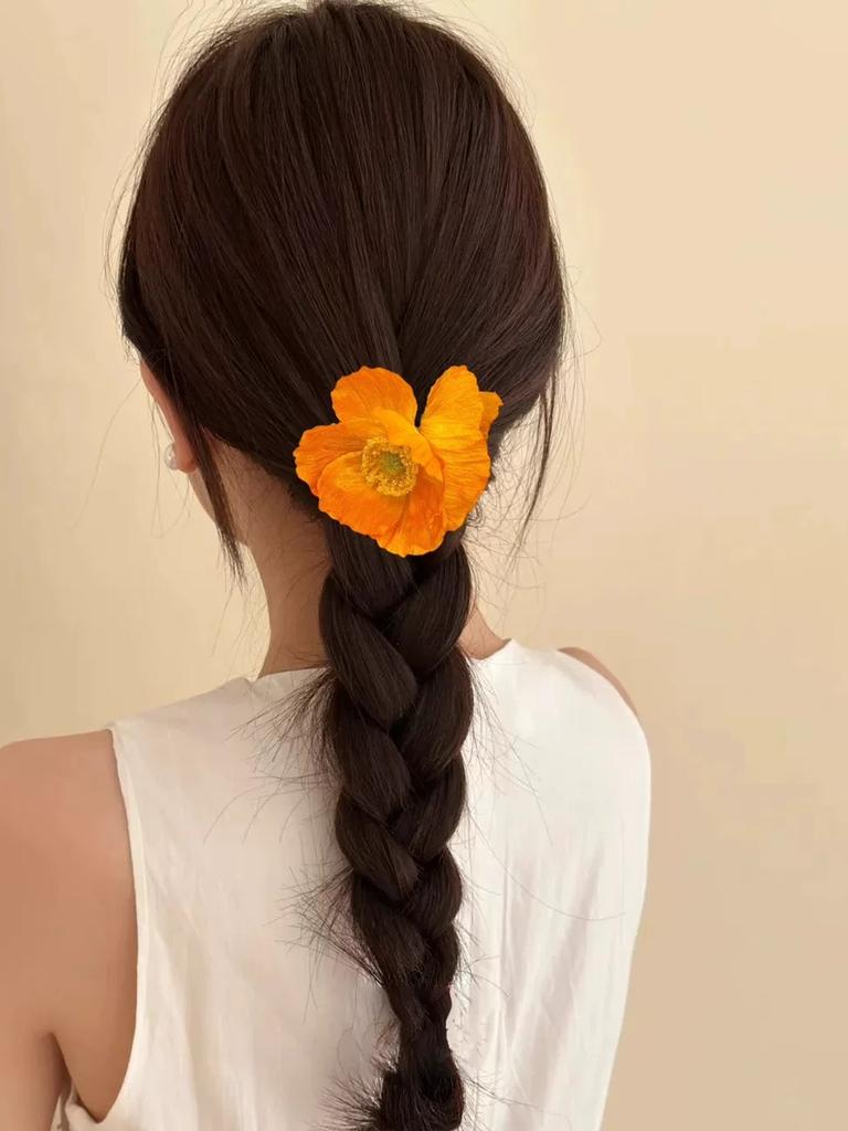 1 piece of women's flower beach vacation small intestine hairtie