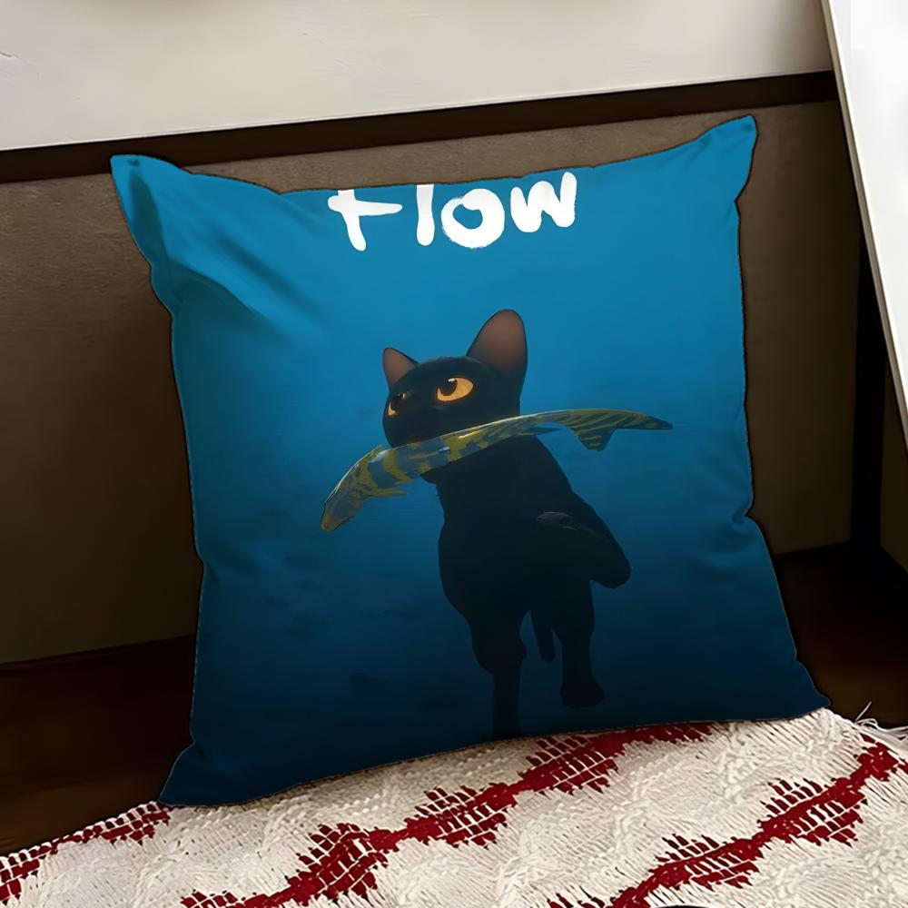 Cartoon movie FFlow Cushion Cover Reversible Soft Durable Pillow Cover Home  Car MultiScene Use for Daily Comfort