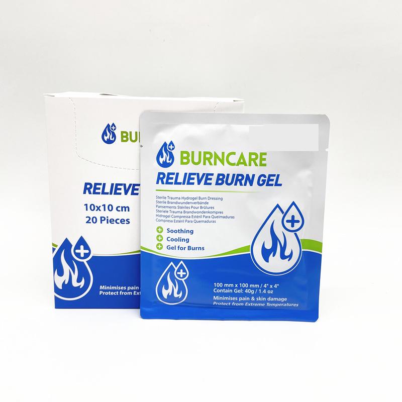 Burn Relief Gel Cream - 4” Burn Care, 10x10cm 0.9 g