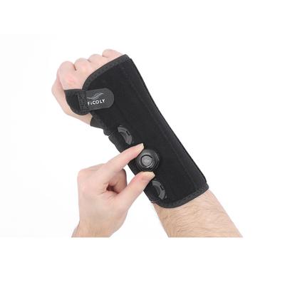 FiCOLY Wrist Support, Dial Type, Hard Wrist Support, Mesh, Metal Plate, Right/Left Hand, One Size Fits All, FH-6 (Right Hand)