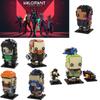 Gobricks Moc Valorant Vertragskopf Miniaturfigur Bauspielzeug