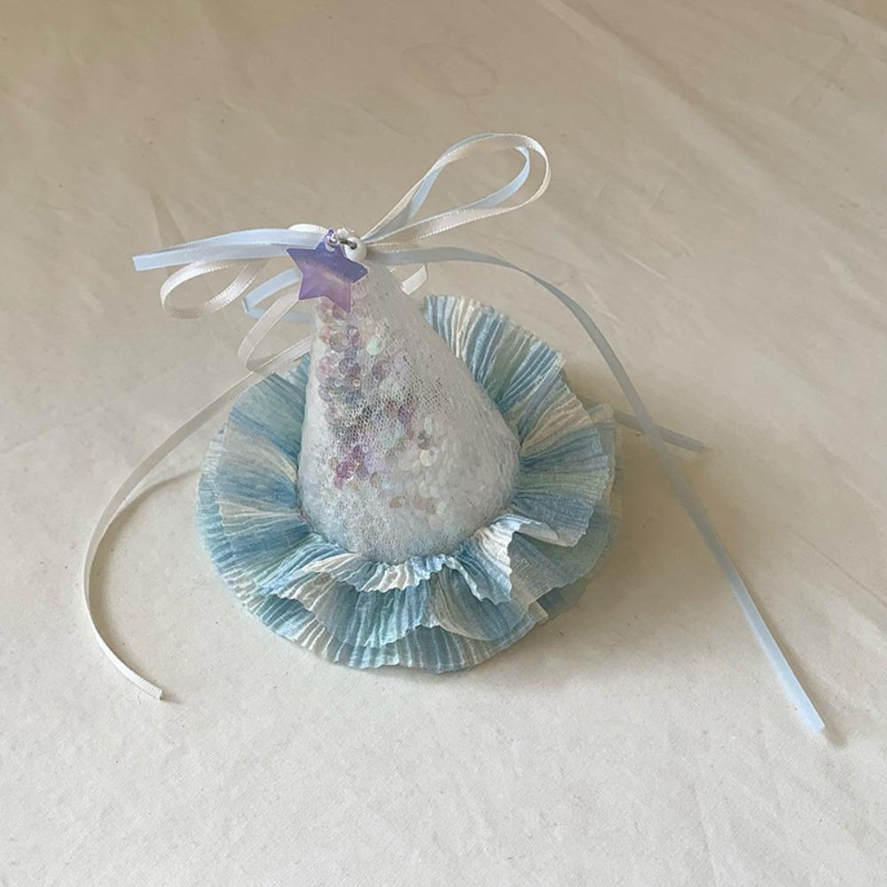 Embroidery Birthday Crown Sequin Birthday Cap Lovely Birthday Hat Hairpin  Girls