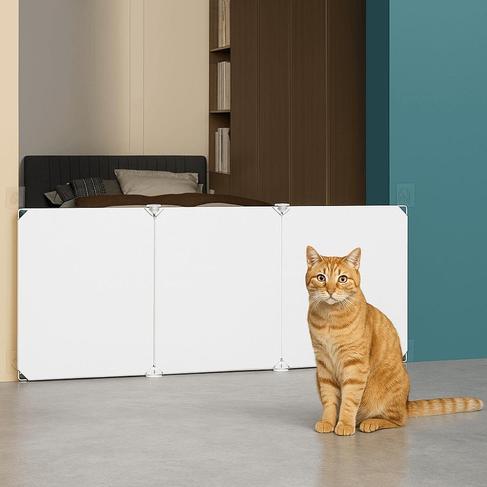 Reinforced Pet Safety Enclosure Anti-Escape Baby Safe Guard Door Child Barrier Fences Table Gap