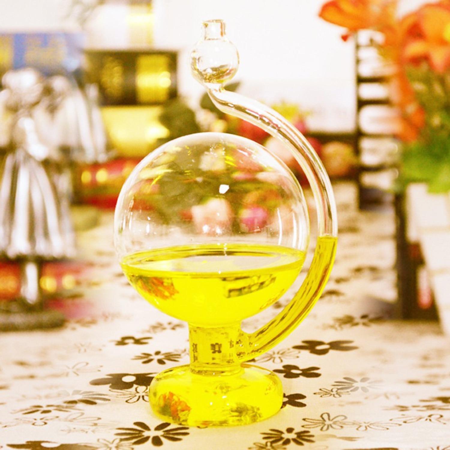 

Storm Glass Forecaster Predicting Weather Forecasting Home Ornament Local Cool Monitor Bottle Visual Live Report Reporting Box Ball Indoor Desktop жовтий