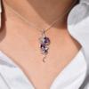 Designer Amethyst Pendant: 925 Sterling Silver Gift