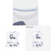 Malwee Boy Summer Cotton T Shirt And Shorts Set With Cartoon Dinosaur Prints For Kids Ages 3 To 8
