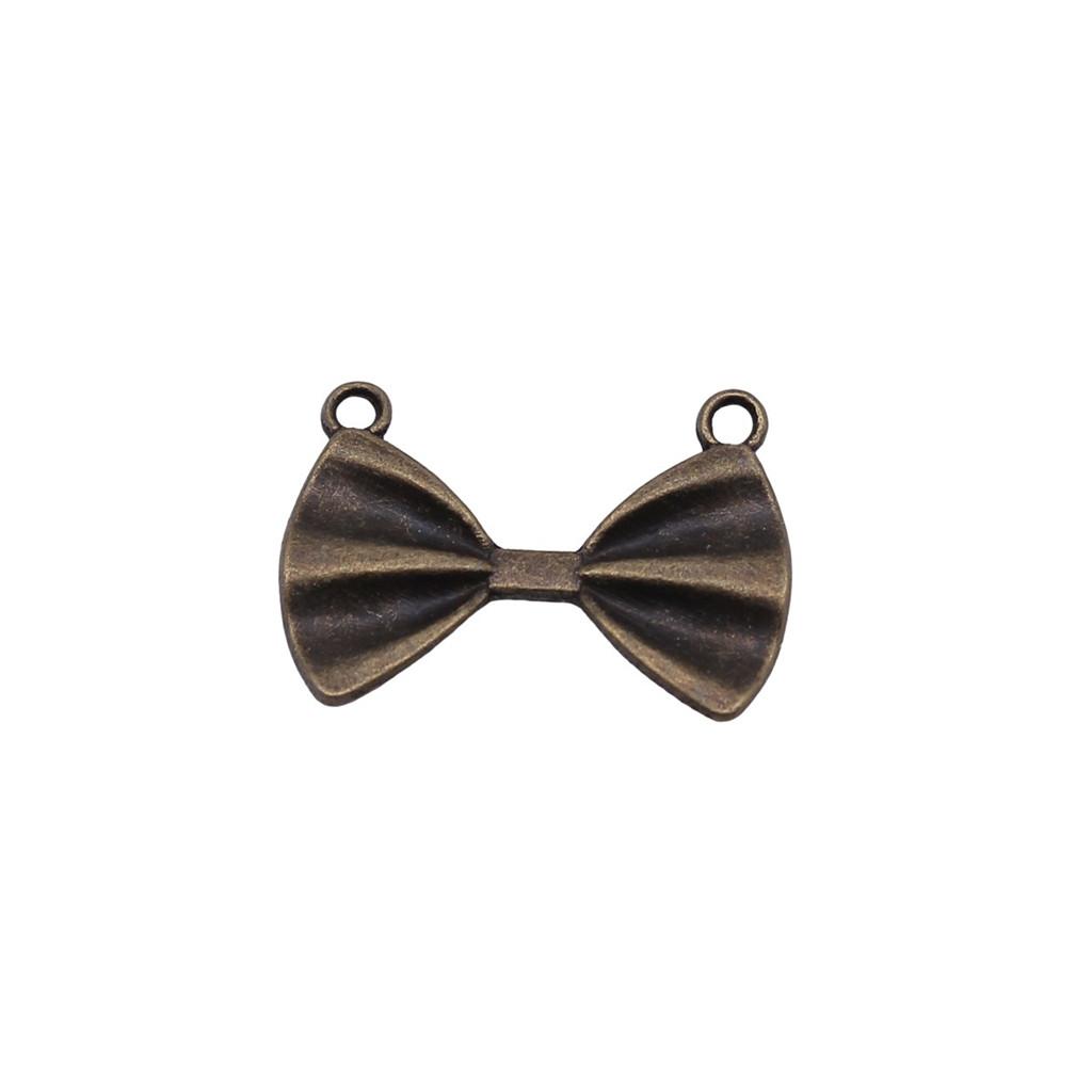 Double Hole Bow Connectors Cute Ribbon Charms For Earring And Bracelet Making