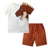 Summer Boys' Sports Two-Piece Knit Shorts and T-Shirt Set - European & American Style