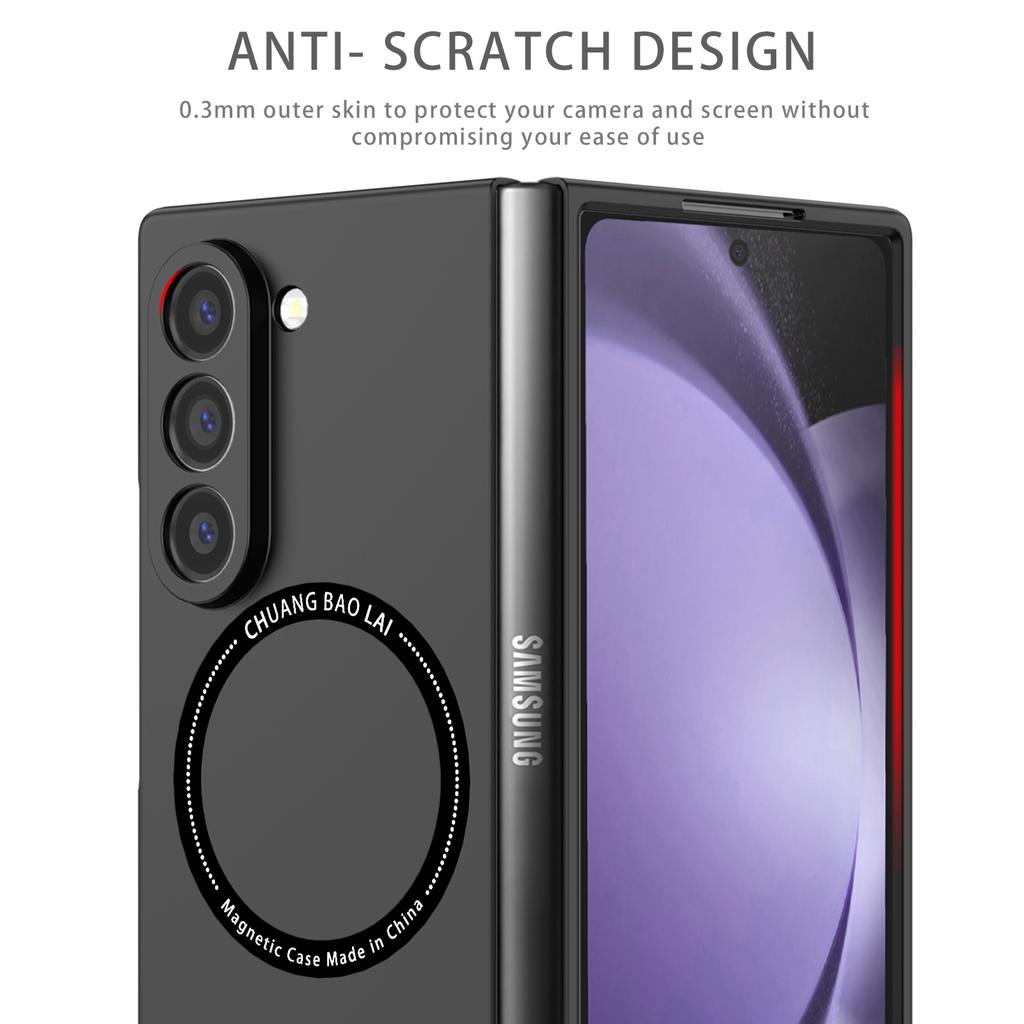 Folding PC Magnetic Thin Case for Samsung Galaxy Z Fold7 5G Fold 7 Fold6 Fold 5 6 4 3 Fold4 Fold5 Fold3 Protective Accessories