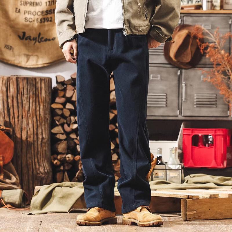 Pantaloni Cargo Dritti Stile Retrò Americano da Uomo Jieleinuo