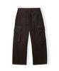 HOOVES Corduroy Single-Pleat Cargo Pants [Deep Brown]