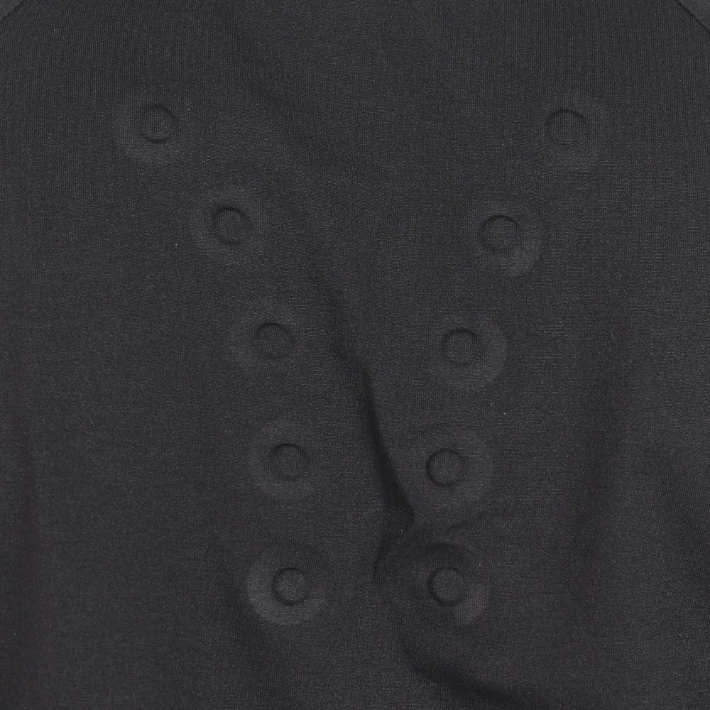 Colantotte Baseball Conditioning Shirt, Short Box Logo, DBDAC30, Quick-Drying, UV Protection (Black X Red/Large, Men's)