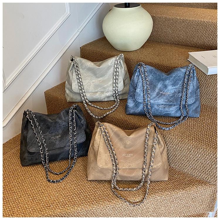 Premium Bag Women 2025 New Fashion Texture Shoulder Bag Large Capacity Chain Crossbody Commuter Tote Bag