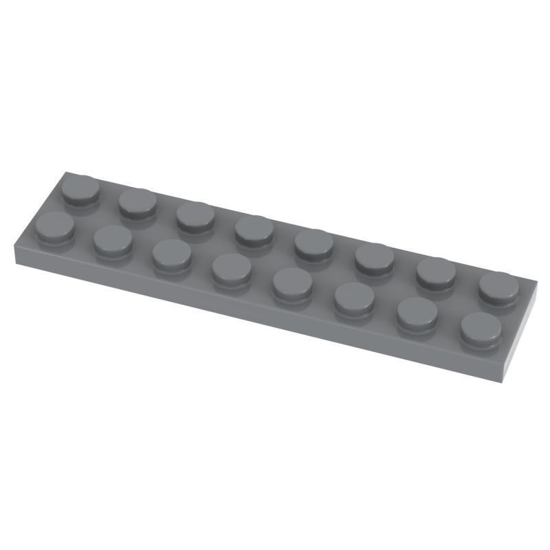 High-Quality [Funbrick] High-Quality Plate High-Quality 2X8 High-Quality 3034 High-Quality Compatible High-Quality With High-Quality Famousbuilding 20PCS темно-серого