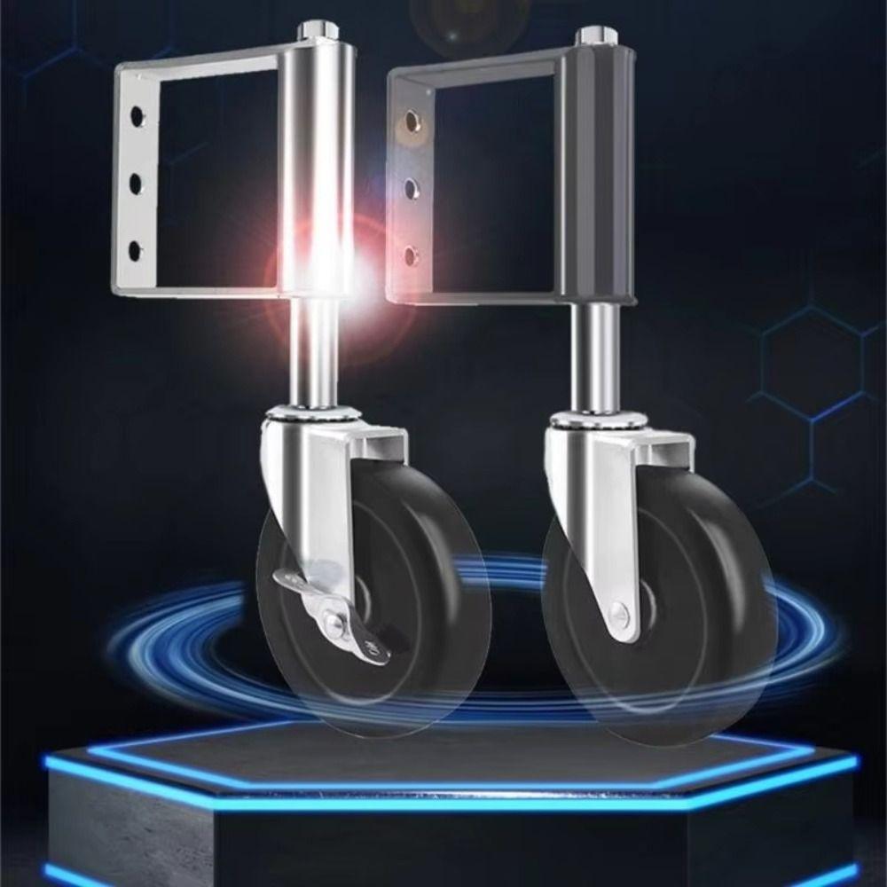 With Brake 360° Rotate Gate Wheels Built-in Double Ball Gate Caster Universal Wheel  Heavy Duty