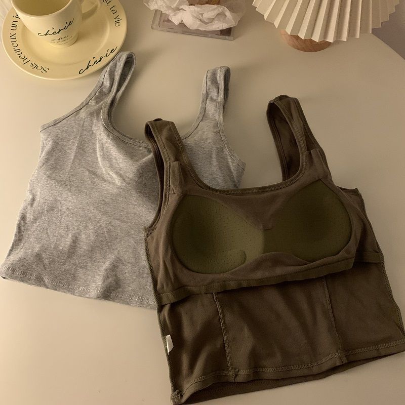 Women Bras Tank Vest Solid Long Underwear For Girls Casual Bras Solid Simple Lingerie Inner Tops Street Wear