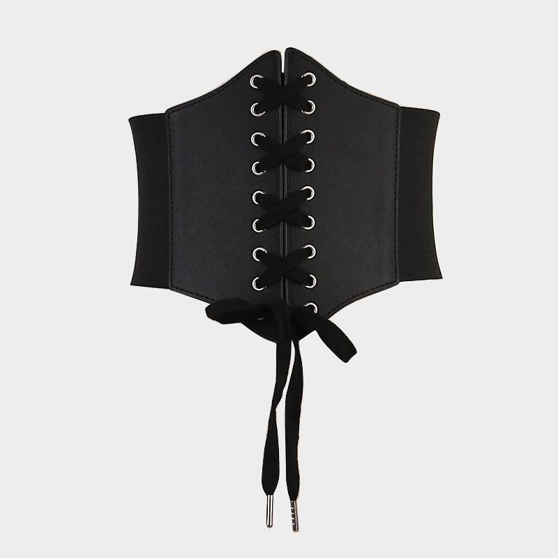 Summer Retro Fashion Tight Fitting Wide Waistband For Women, Elastic Waistband With European And American Court Belt