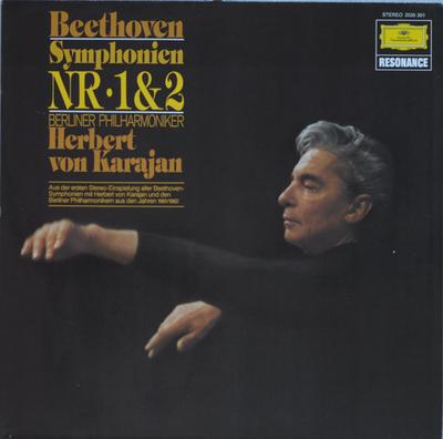 LP Record BERLINER PHILHARMONIKER HERBERT VO Beethoven Symphonien Nr 1 2 2535301 DEUTSCHE GRAMM Germany Classical Used