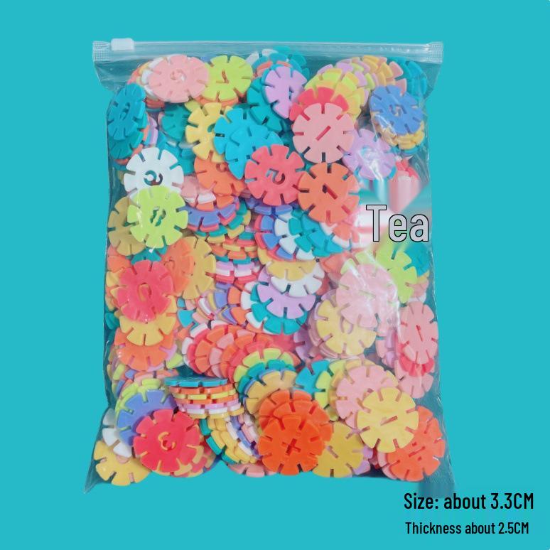 Large Snowflake Building Blocks for Kids - Thick, Durable Pieces for Boys Aged 4+