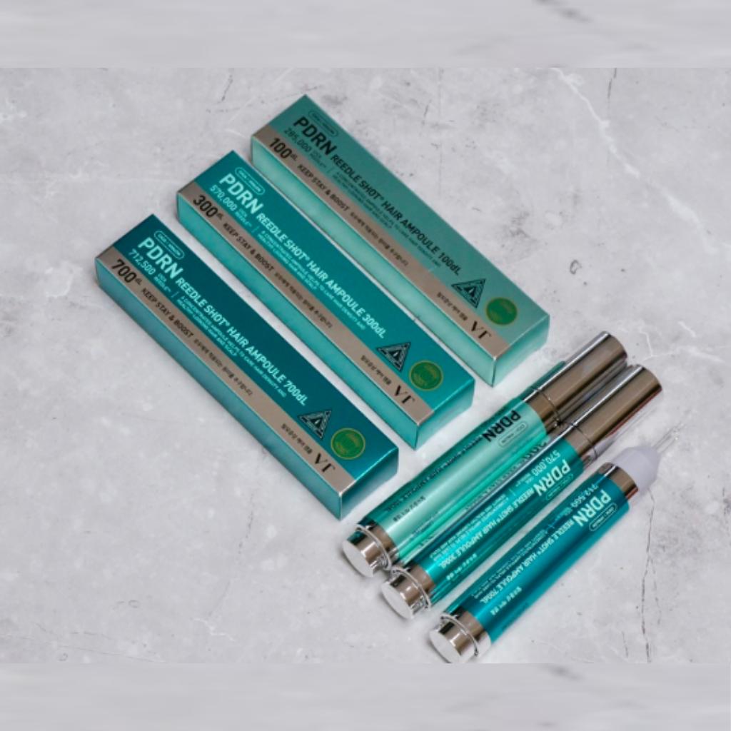 VT PDRN Reedle Shot Hair Ampoule 3 Types (100 / 300 / 700) - Scalp Elasticity & Hair Nutrition