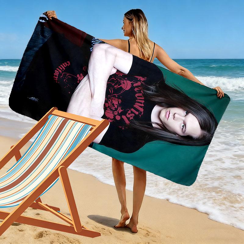 Georg Listing Druck Strandtuch, Großes Weiches Schnelltrocknendes Handtuch für Strand Camping Schwimmen