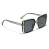 Glasses Large Square Metal Accessories Sunglasses Men, Light Color Ambient Lenses Sunglasses Women