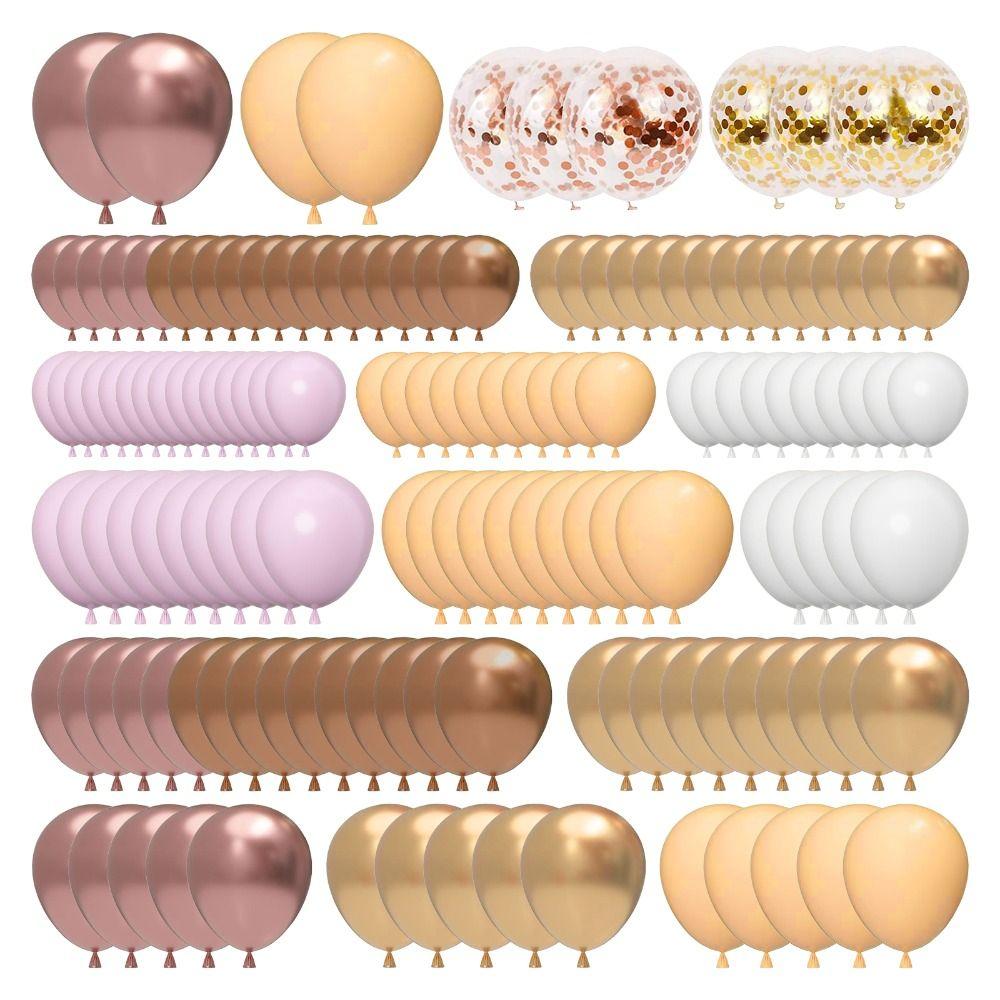 

Белый арочный комплект, розовые воздушные шары с конфетти, девичник, девичник для девочек