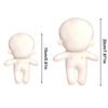 15/20cm DIY Plush Doll Normal/Fat Cotton Doll Body NO Attribute Kits Blank Unembroidery 20cm Plush Attribute Dolls Girls Gifts