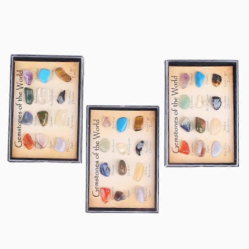3x MagiDeal Earth Science Toys for Children Rock & Mineral Collection
