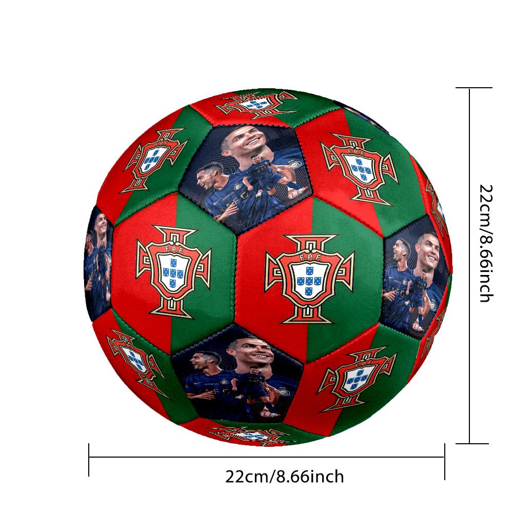 Ronaldo's Breakthrough Goals Size 5 Soccer Football Machine-Stitched Indoor/Outdoor Universal Football Sports Enthusiast Gifts
