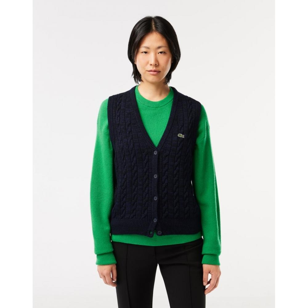 

Lacoste Female Cable Vest Af0623 53n L6l 034