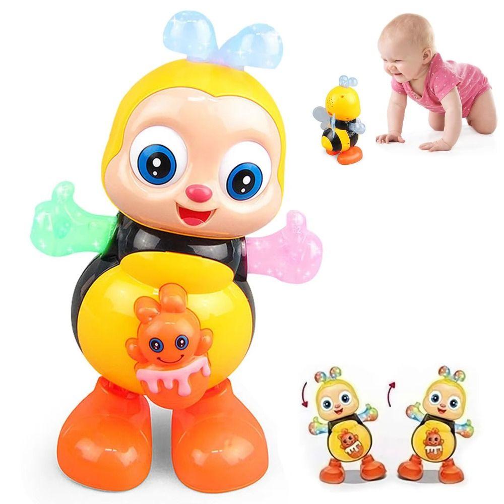 Flash Lighting Dancing Bee Toy Interactive Children Music Pets Bee Electric Toys Girls Boys
