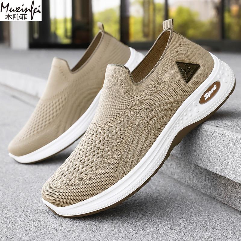 Herren Sommer Neue Atmungsaktive Einzelne Freizeit-Sneaker Weiche Sohle Vielseitig und Bequem Mesh-Gewebe Herrenschuhe Ausverkauf