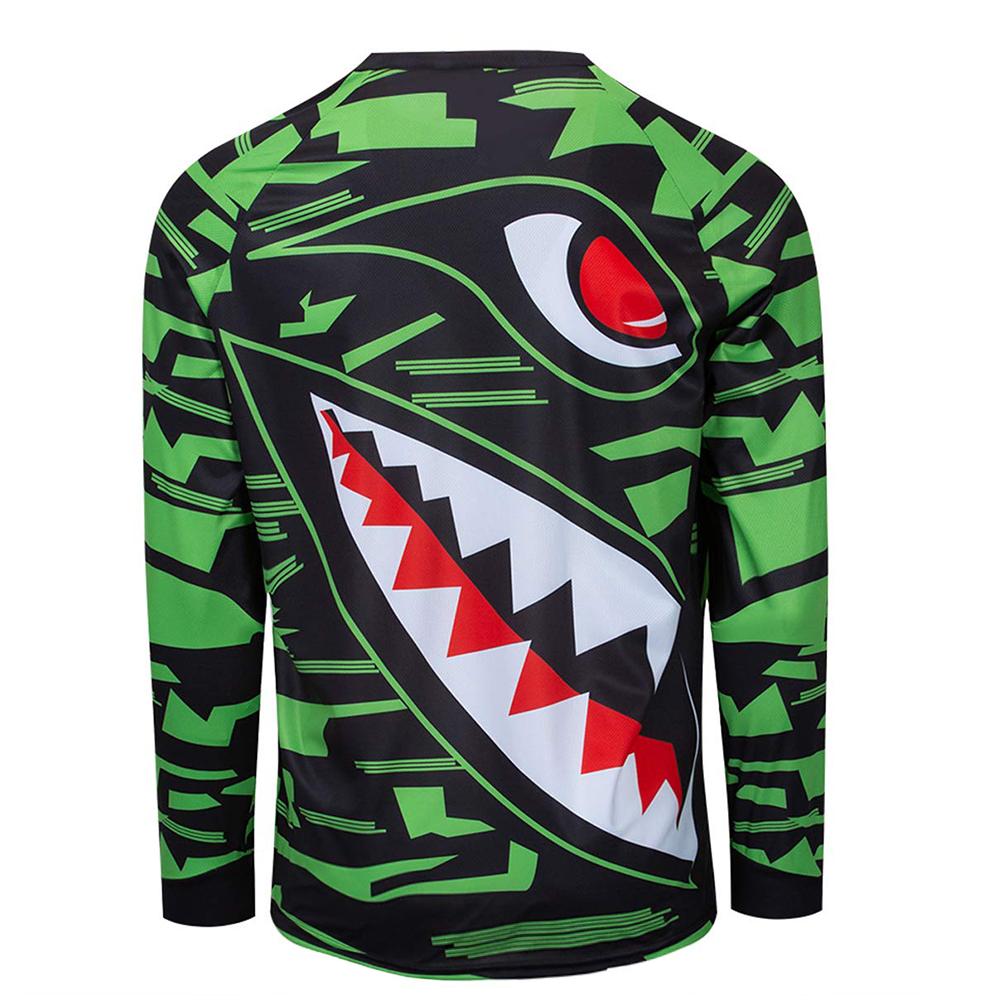 MTB Motorradrennkleidung cooler Aufdruck Motorradfahren schnelltrocknend atmungsaktiv langärmeliges Oberteil professionelle Fahrausrüstung um Ihnen zu helfen zu galoppieren