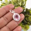 Morganite Pendant, Handmade Gemstone 925 Solid Sterling Silver Pendant Dainty Jewelry, Gift For Mother