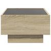 LED Coffee Table Sonoma Oak 70 x 50 x 30 cm Particleboard