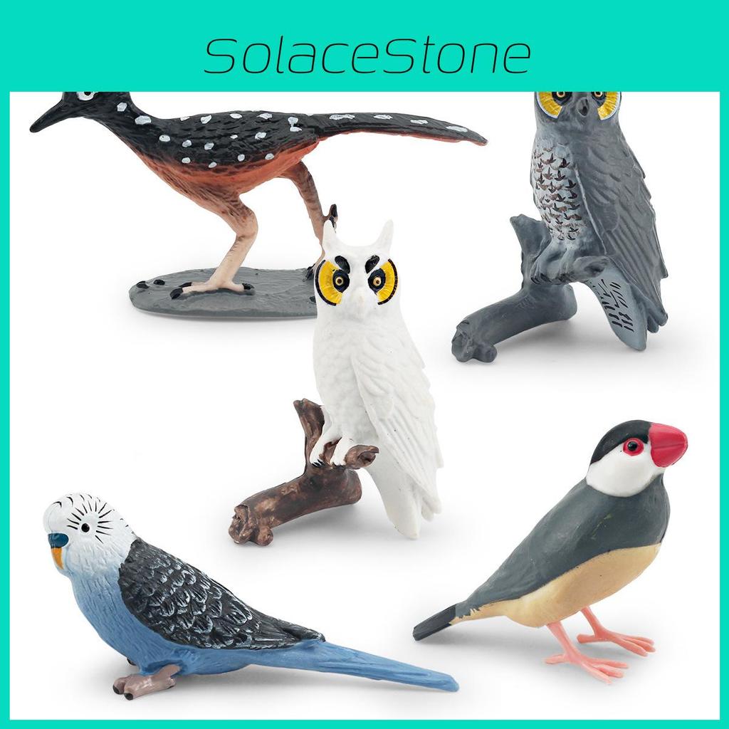 Pvc Bird Animal Decor Collection With Magpie Parrots And Owl For Garden Landscaping And Interior Decor
