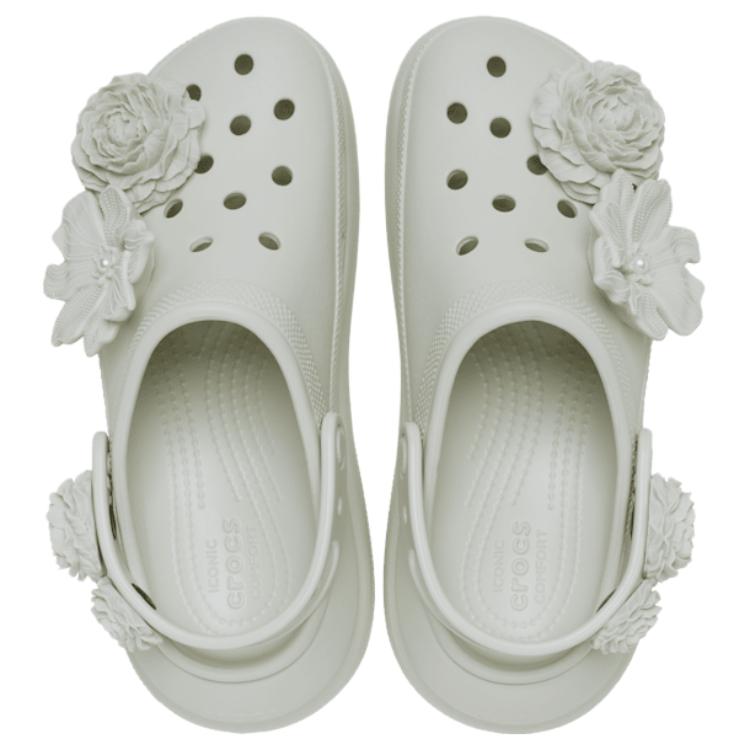 Crocs Crush Bouquet Clog Comfortable Versatile Classic Garden Shoes Women clogs Linen 211448-0HZ