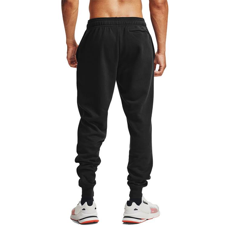 Under Armour Rival Fleece Mid-Rise Loose Joggers Men Bottoms Black 1357128-001