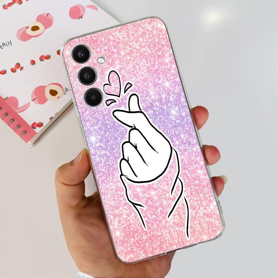 For Samsung Galaxy A24 SM-A245F Phone Case Stylish Cat Painted Soft Silicone TPU Cover For Samsung A24 A34 A54 A346B SM-A546B