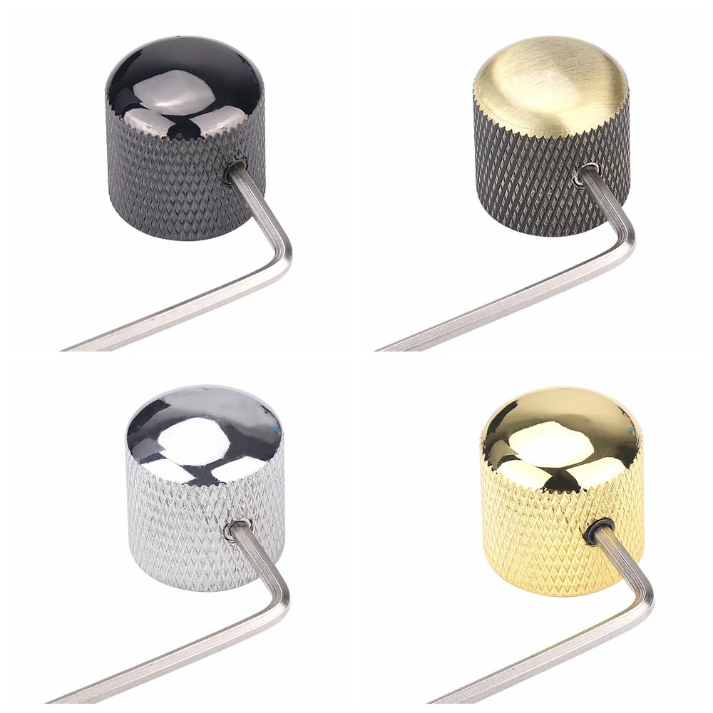 1Pcs2Pcs Metal Dome Knobs Electric Bass Guitar Knobs Volume Tone Control Knobs With Wrench Bronzebkcrgdblack Nickel